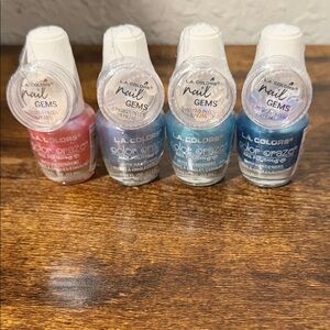 L.A. Colors Nail Gems Set - Pink, Silver, Blue, Purple
